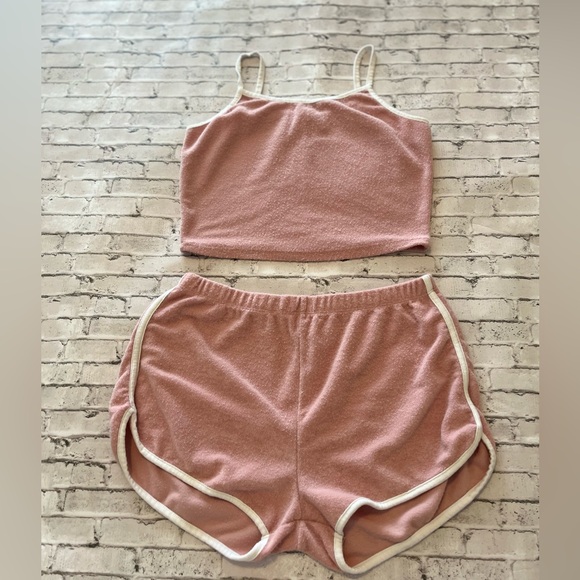 Bozzolo Pink Short Set Size Medium - Picture 2 of 11
